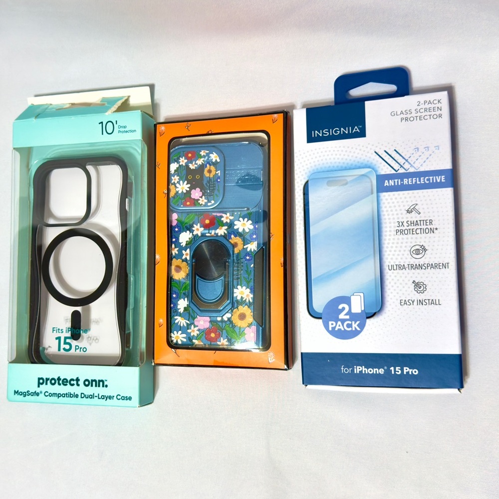 Iphone 15‎ Pro Phone Cases & Screen Protector